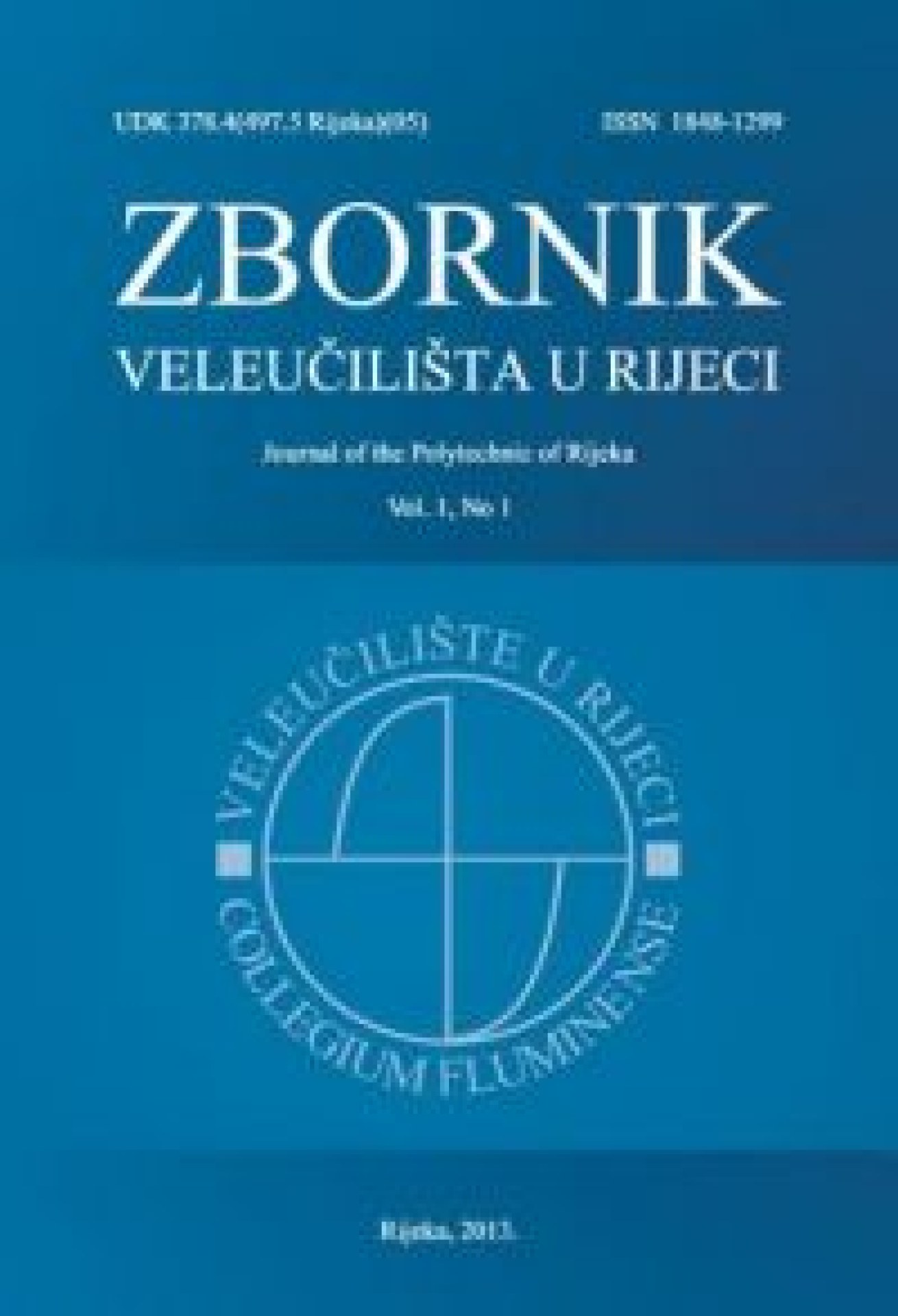 ZBORNIK VELEUČILIŠTA U RIJECI Vol. 1