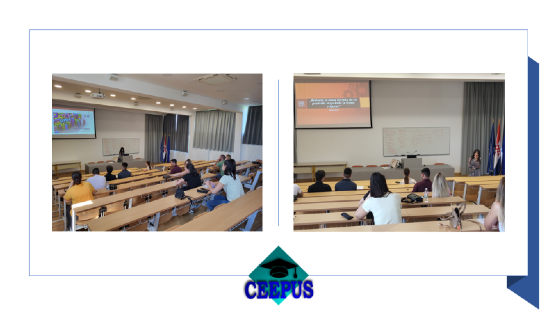 U okviru CEEPUS programa prof. dr. sc. Slavica Mitrović Veljković (Fakultet tehničkih znanosti Sveučilišta u Novom Sadu) održala gostujuće predavanje na preddiplomskom stručnom studiju Poduzetništvo