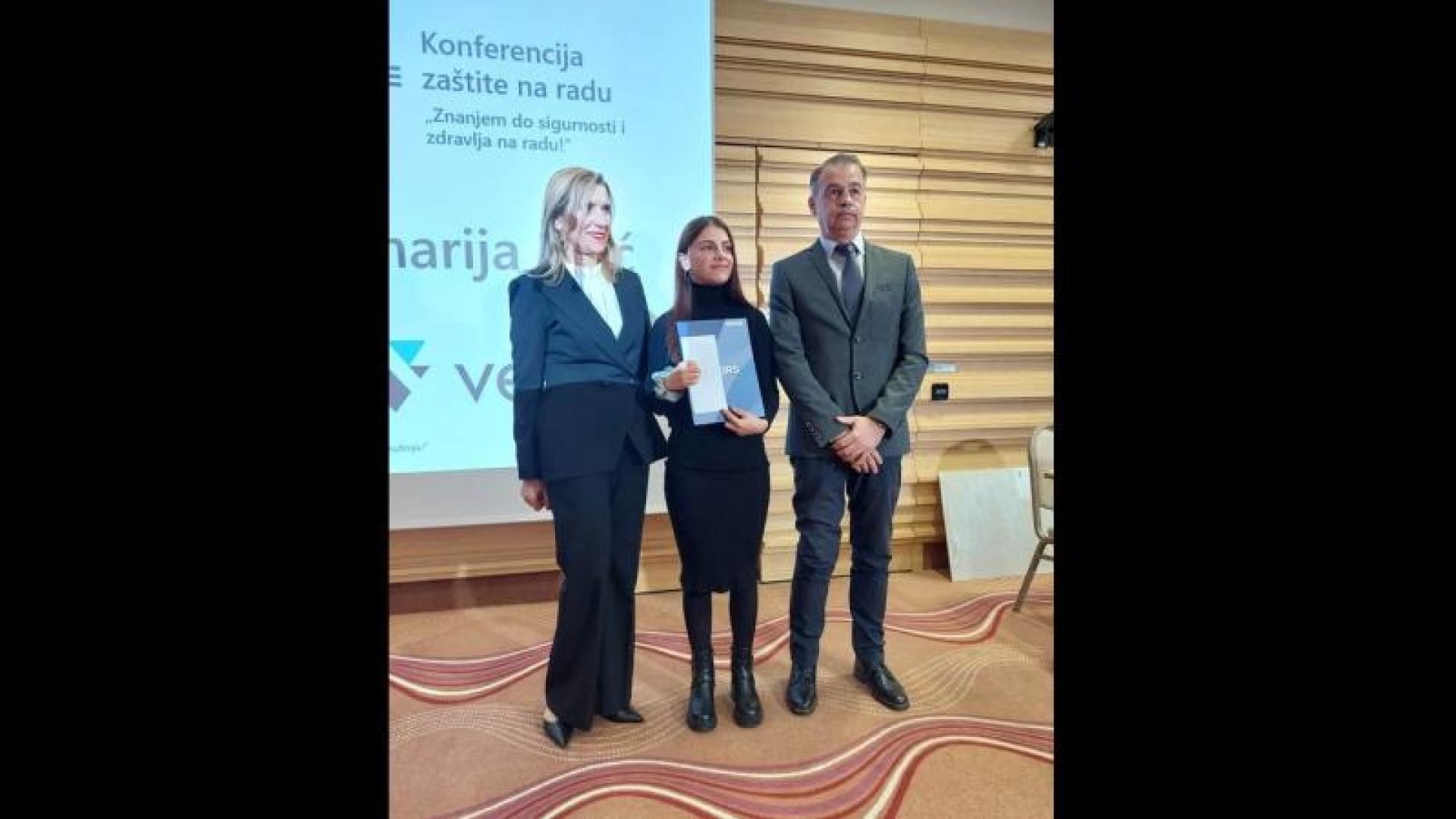 Dodjela priznanja Anamariji Bilić za najbolji diplomski rad iz područja sigurnosti i zaštite