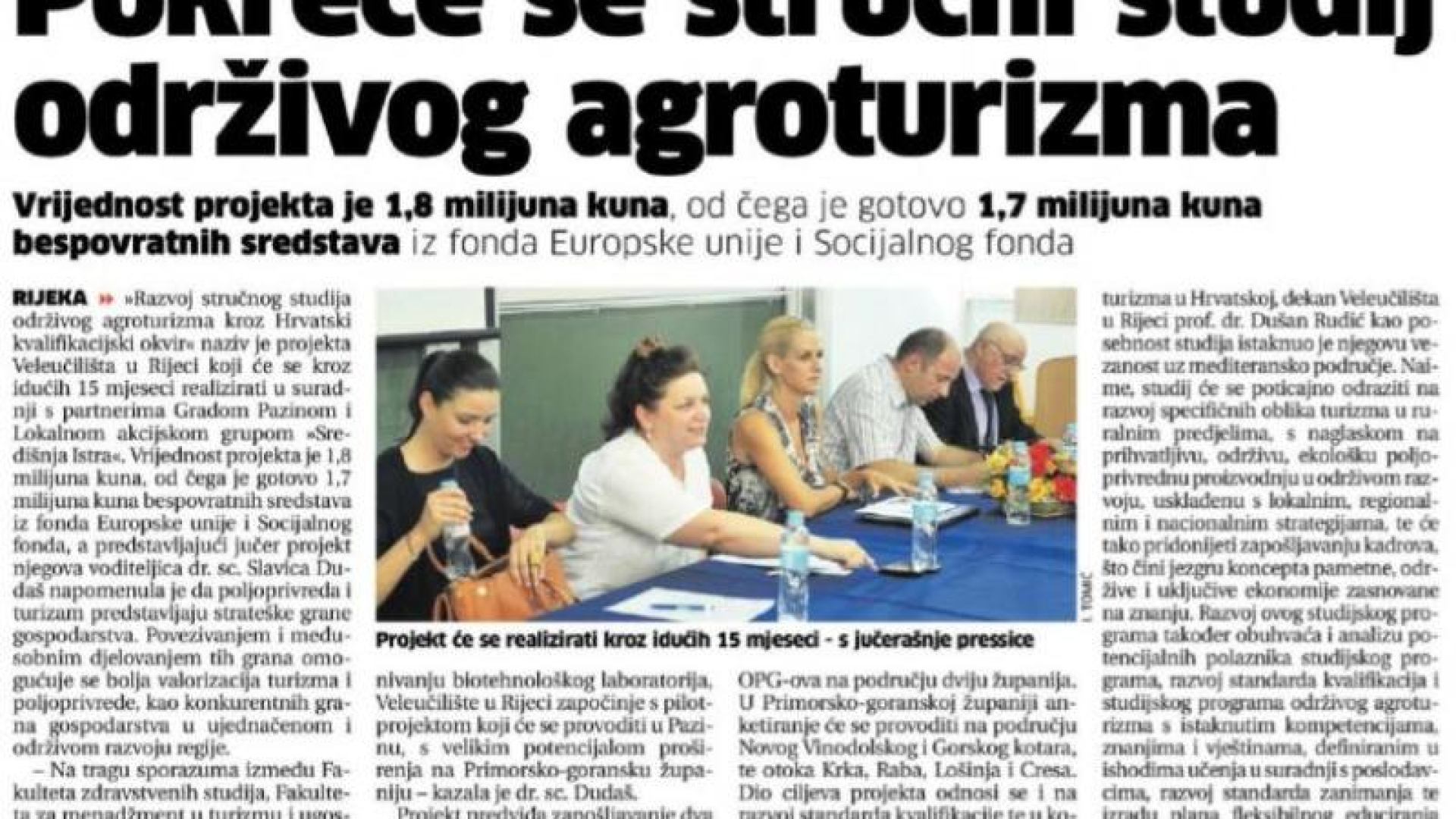 Pokreće se stručni studij održivog agroturizma